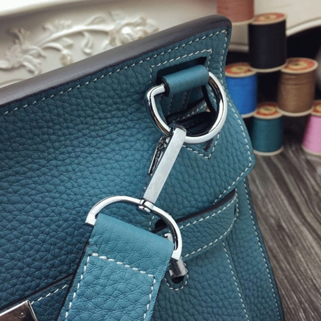 Blue jean knockoff Hermes Jypsiere 34cm handbag