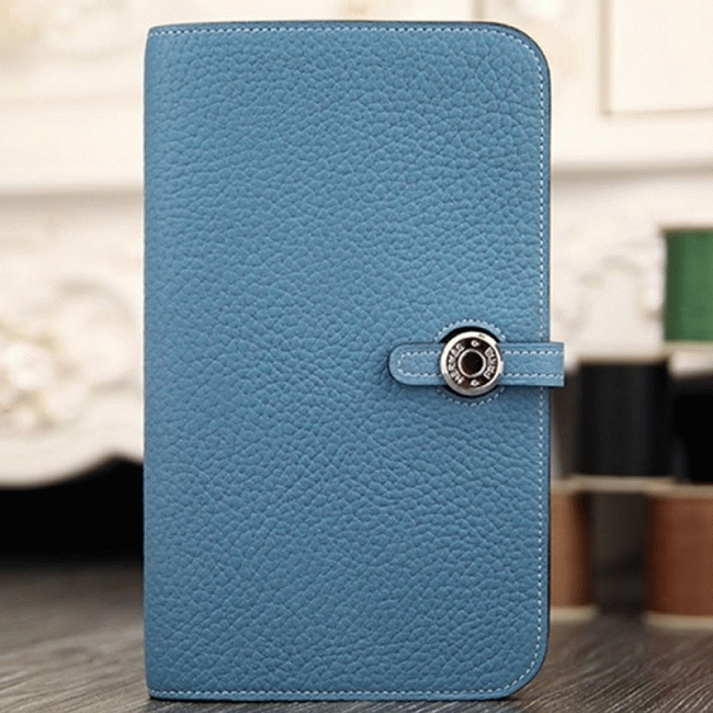 Jean blue replica Hermes Dogon combine wallet