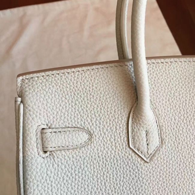 Pearl Grey Knockoff Designer Hermes Birkin 30cm Bag