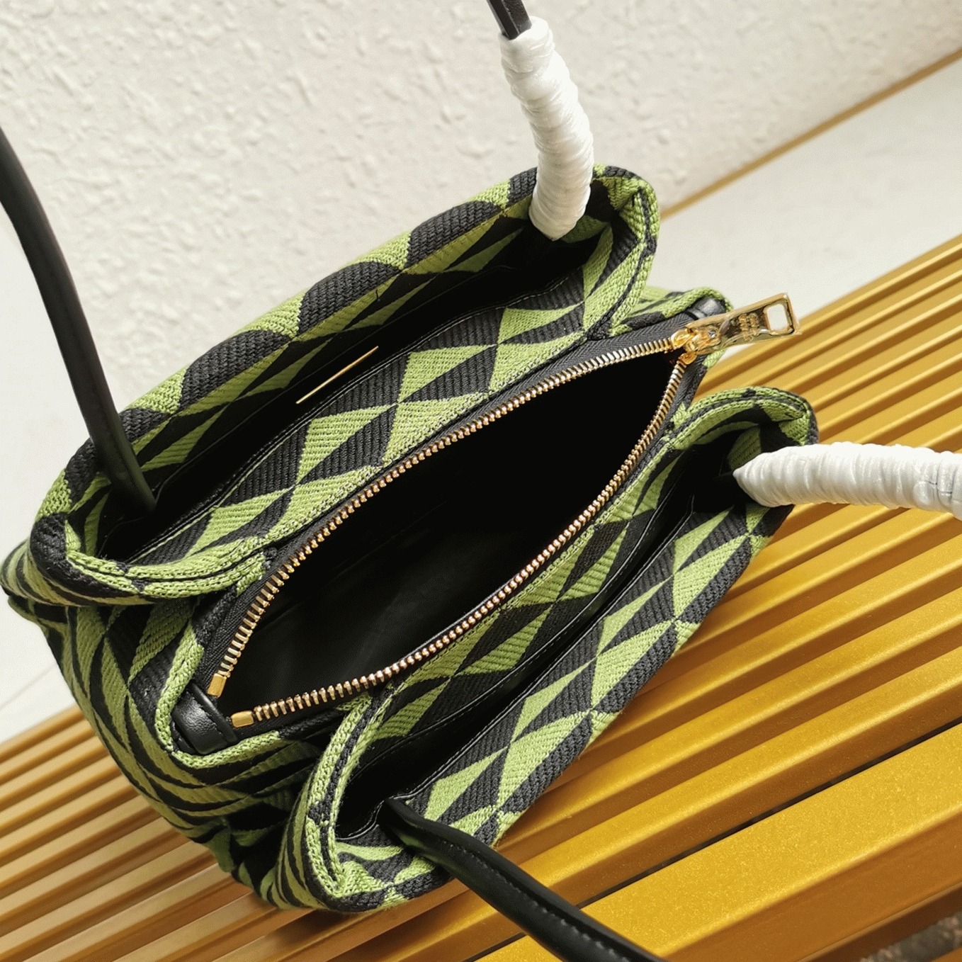 Prada Supernova Small Shoulder Bag Replica in Black/Green