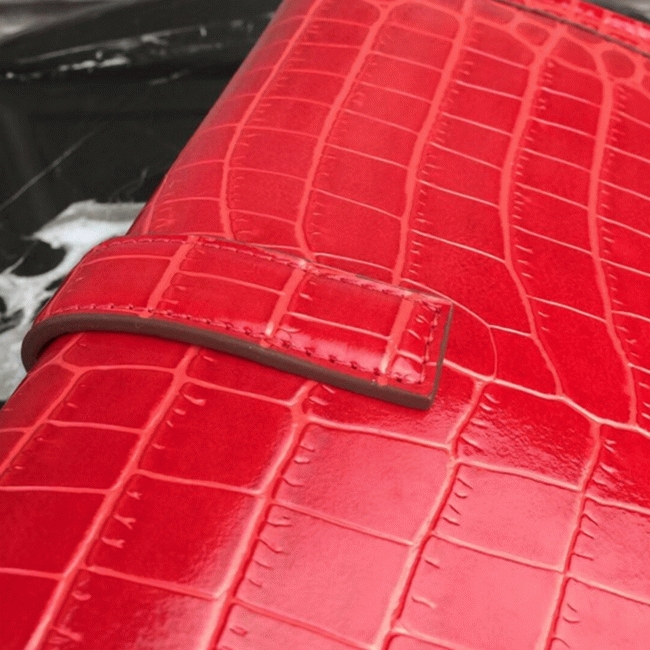 Red fake Hermes Jige Elan 29 clutch bag