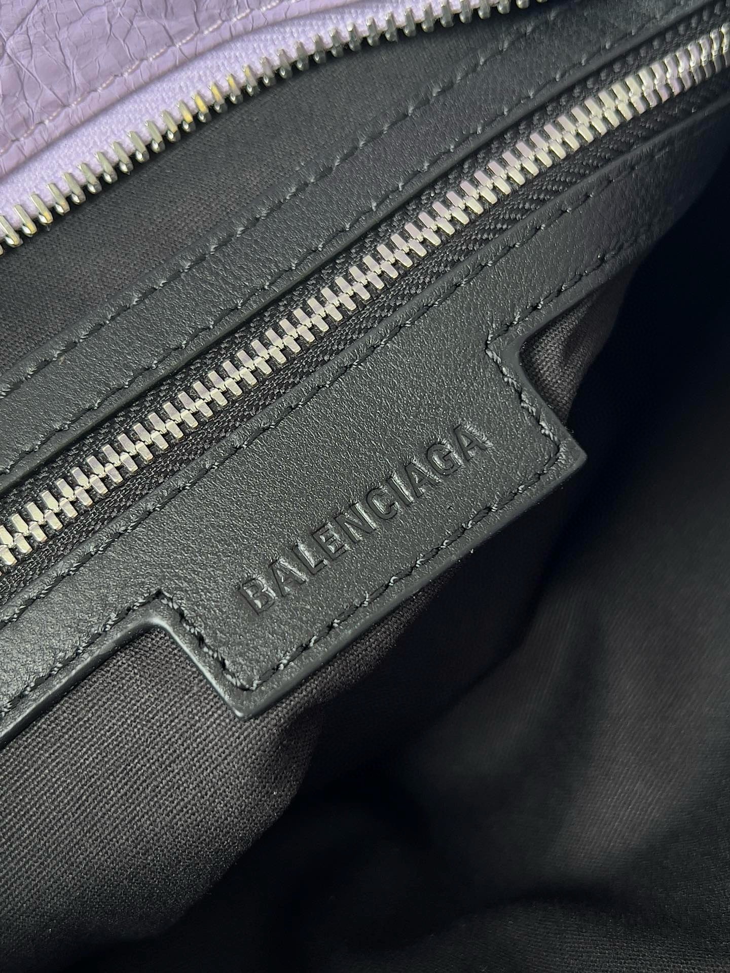 Knockoff Balenciaga Le City Small Bag Lilas Arena Lambskin