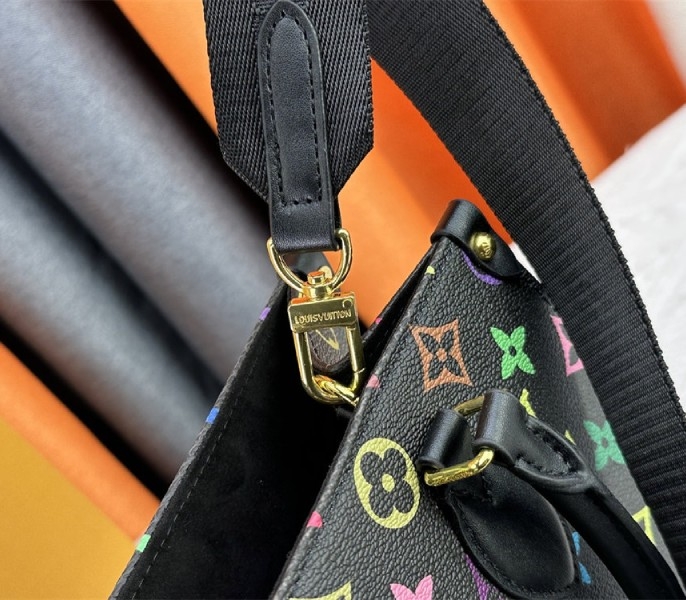 Louis Vuitton X TM Multicolored Onthego PM In Black