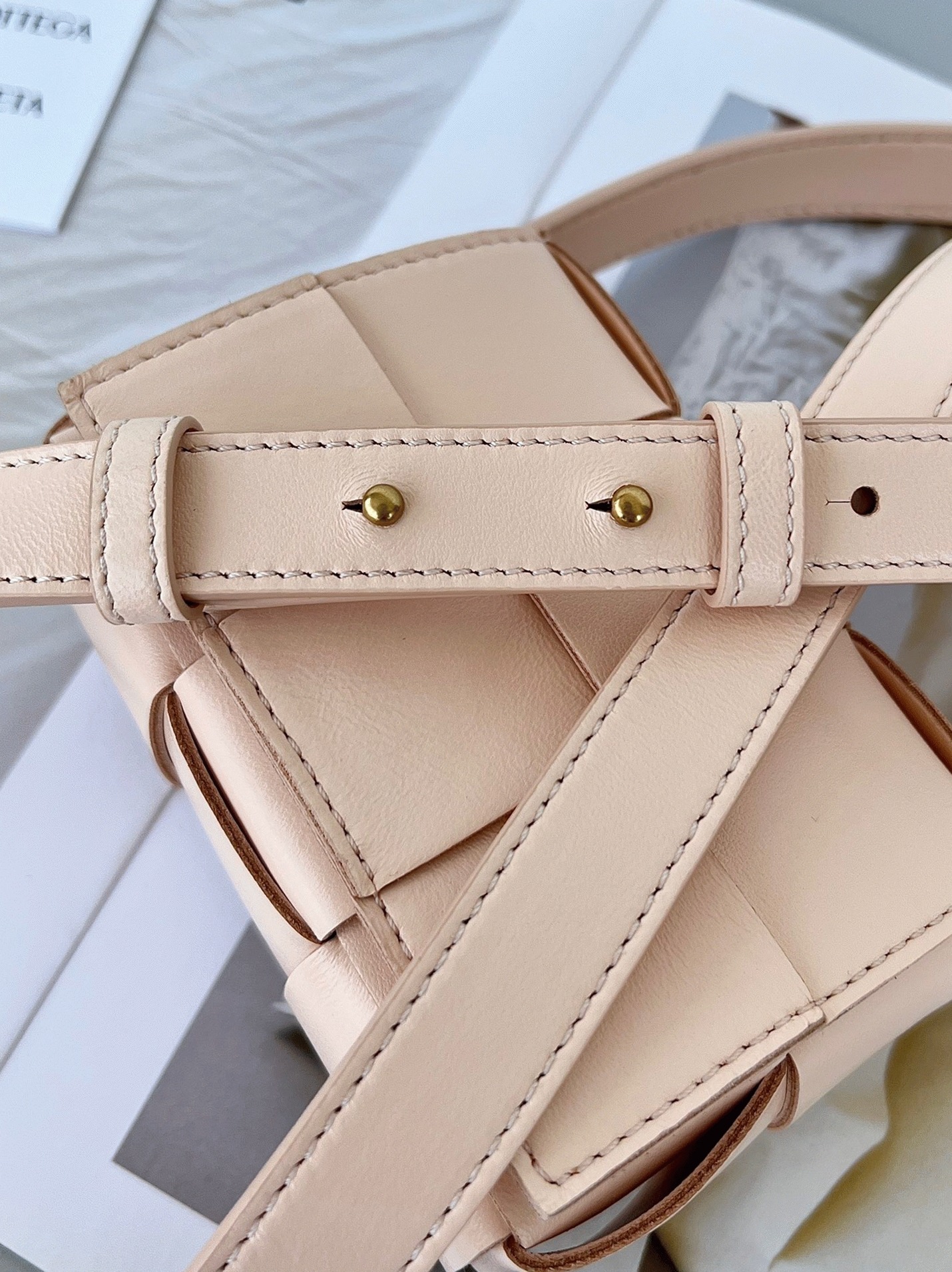 Top Quality Replica Bottega Veneta Candy Cassette Bag In Melon Washed