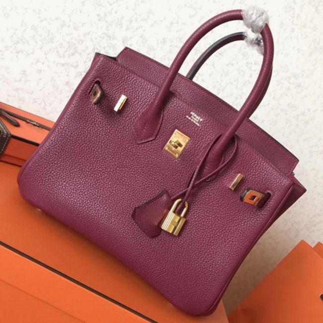 Ruby Hermes Birkin 25cm AAA Replica Handbag