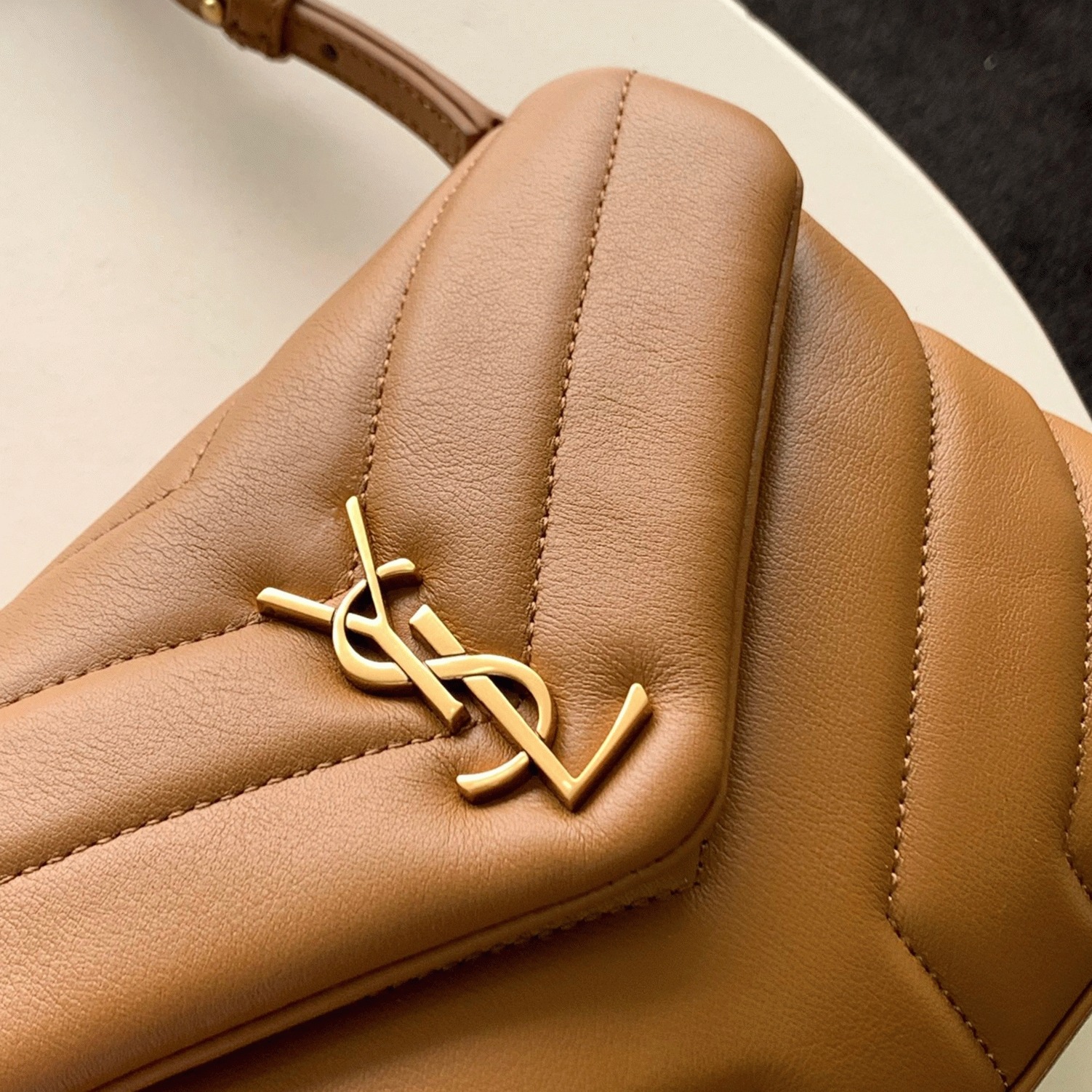 Replica Saint Laurent LouLou Toy Strap Bag Brown