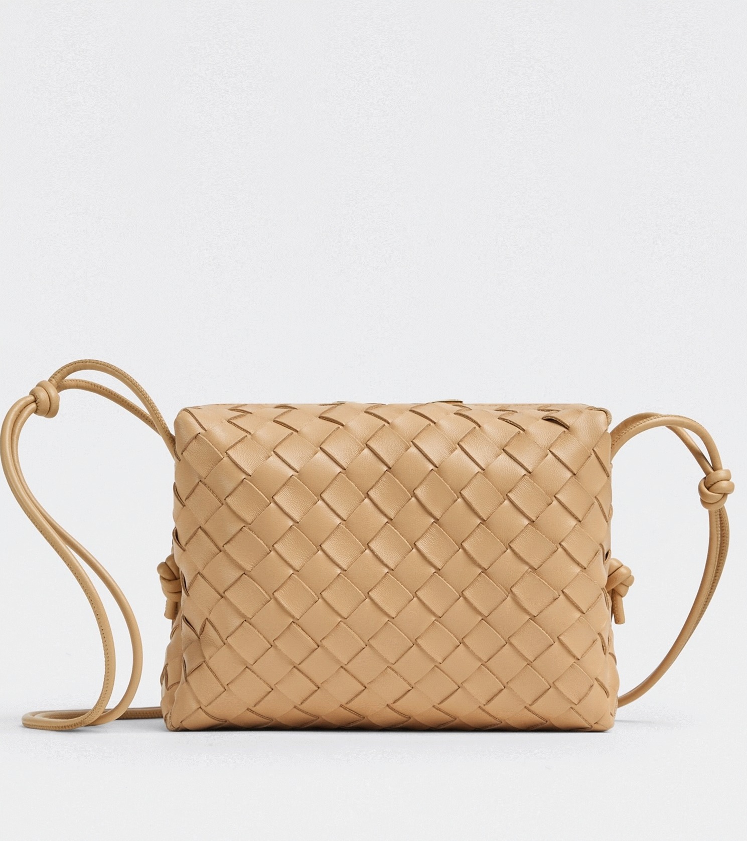 Fake Bottega Veneta Loop Small Bag Almond