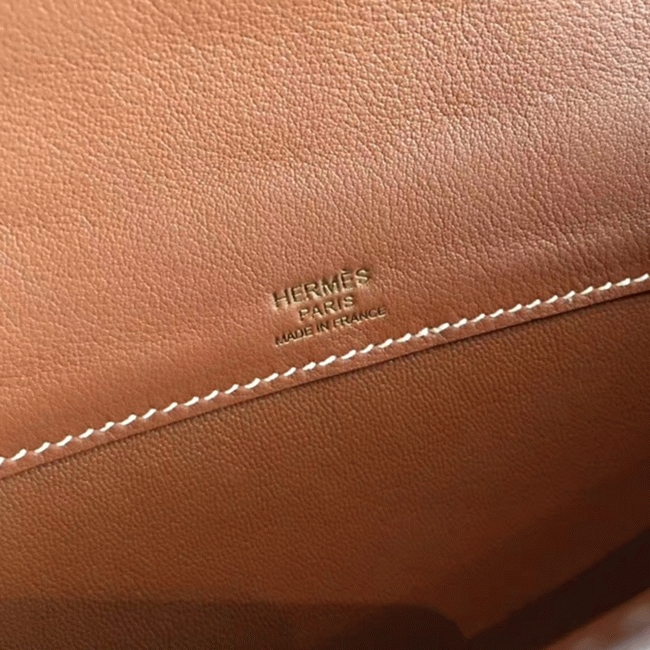 Gold Swift Knockoff Hermes Kelly Cut Clutch Sophisticated Clutch