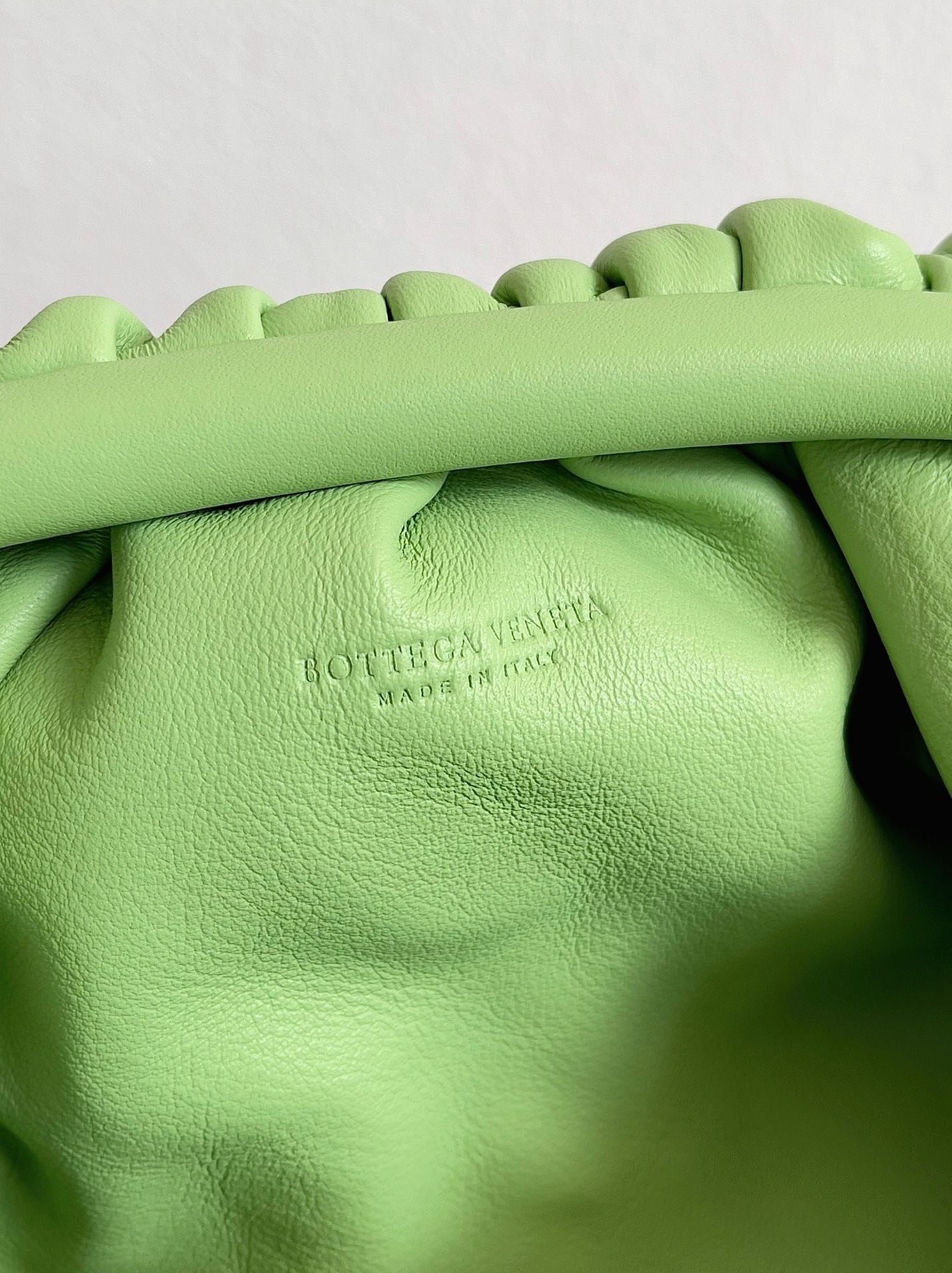 Fake Bottega Veneta Mini Pouch with Strap Pistachio