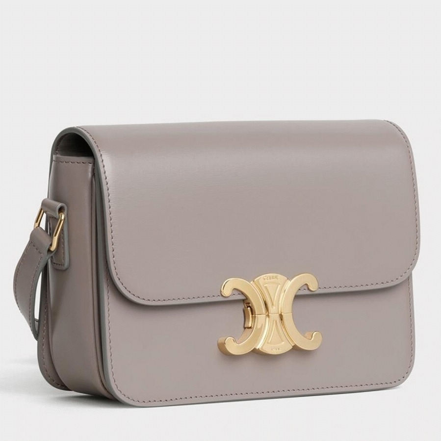 Top Quality Fake Celine Triomphe Teen Bag In Grey