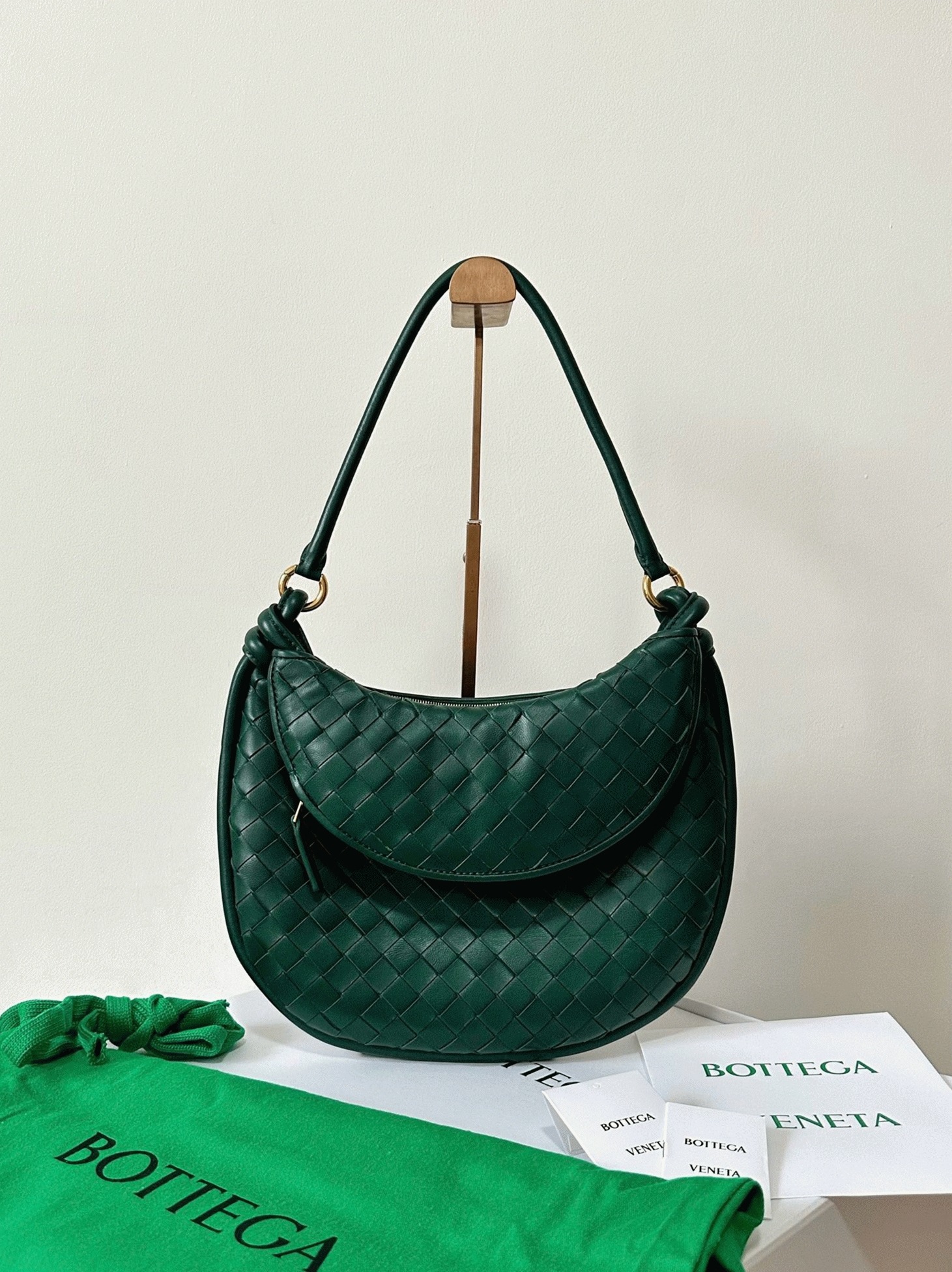 Fake Bottega Veneta Gemelli Medium Bag Emerald Green