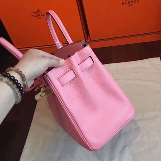Pink Handmade Imitation Hermes Birkin 30cm Tote