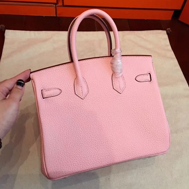 Pink Hermes Birkin 25cm Luxury Designer Knockoff Bag