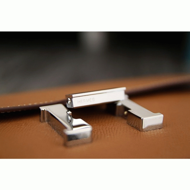 Brown replica Hermes Constance wallet