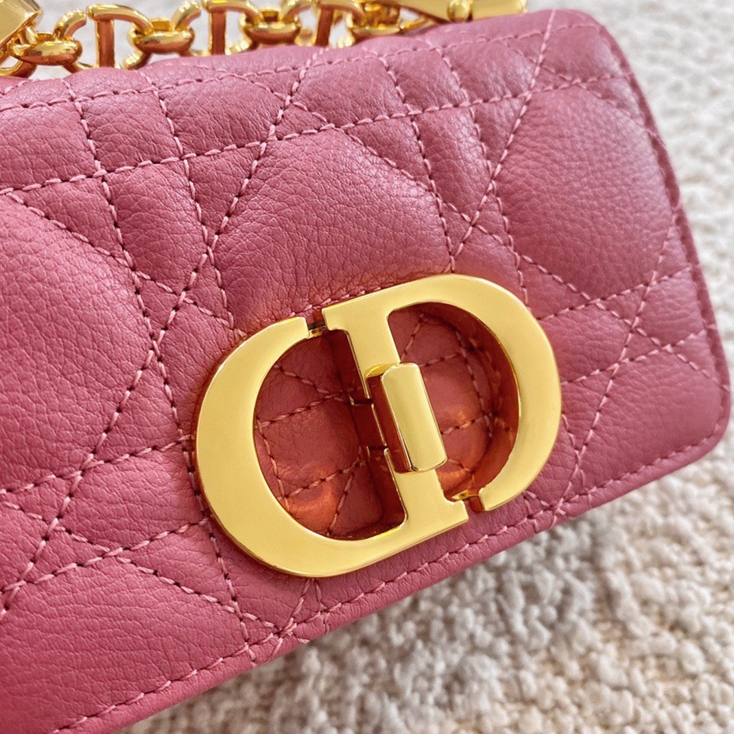 Dior Caro Micro Bag Fake in Pink
