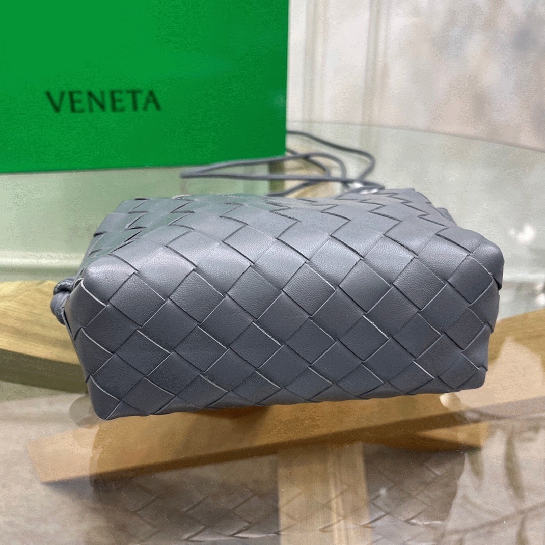 Fake Bottega Veneta Loop Mini Bag Grey