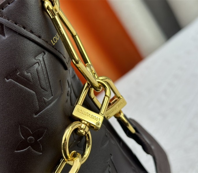 Louis Vuitton Monogram Empreinte Coussin MM Hobo In Chocolate