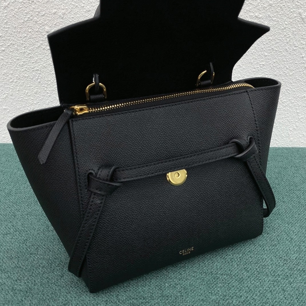 Celine Belt Nano Bag Replica in Black