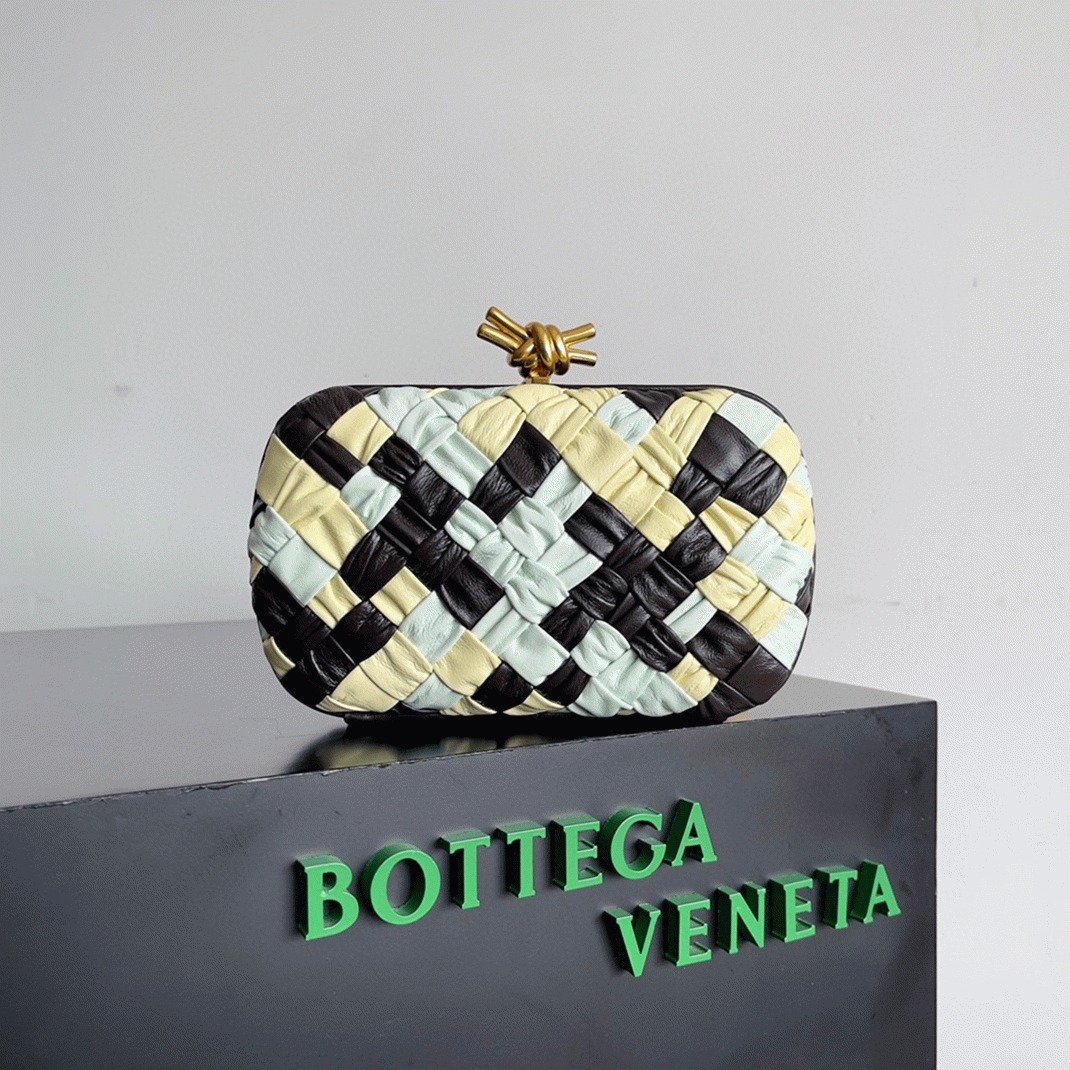 Replica Bottega Veneta Knot Minaudiere Clutch Multicolour
