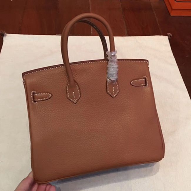 1:1 Premium Brown Hermes Birkin 25cm Fake Bag