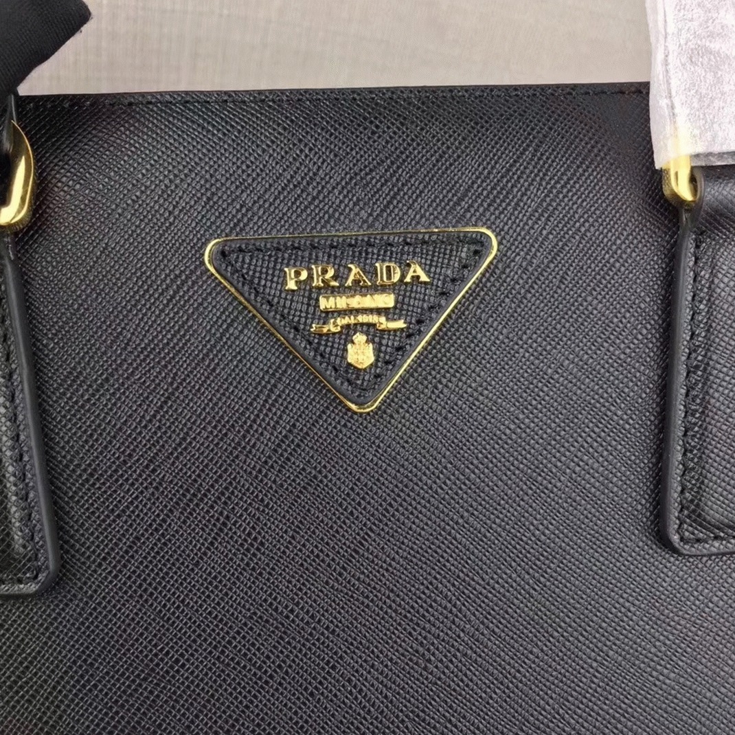 Black Prada Galleria Tote Replica – Large Size