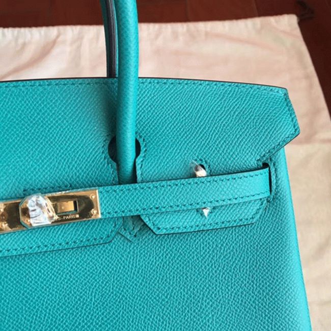 Blue Paon Hermes Birkin 25cm High-End Replica