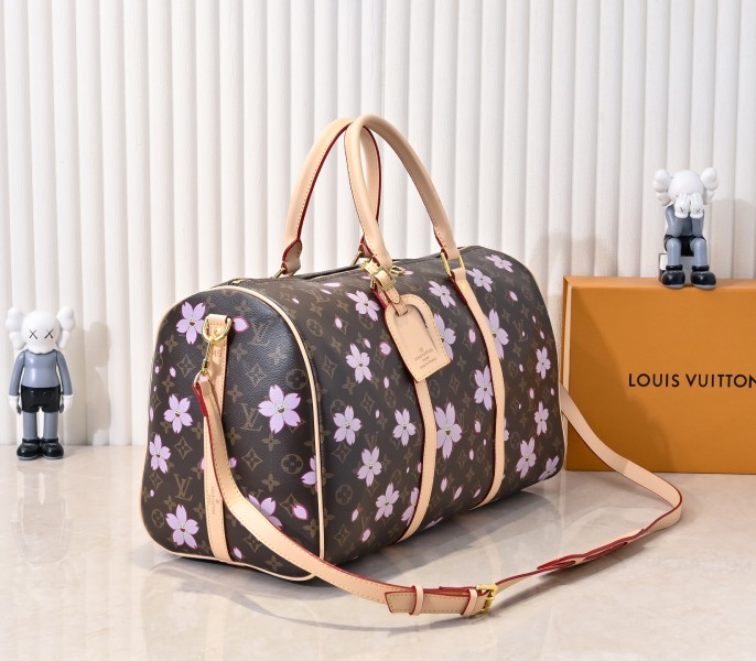 LV X TM Monogram Canvas Keepall 45 With Cherry Blossom