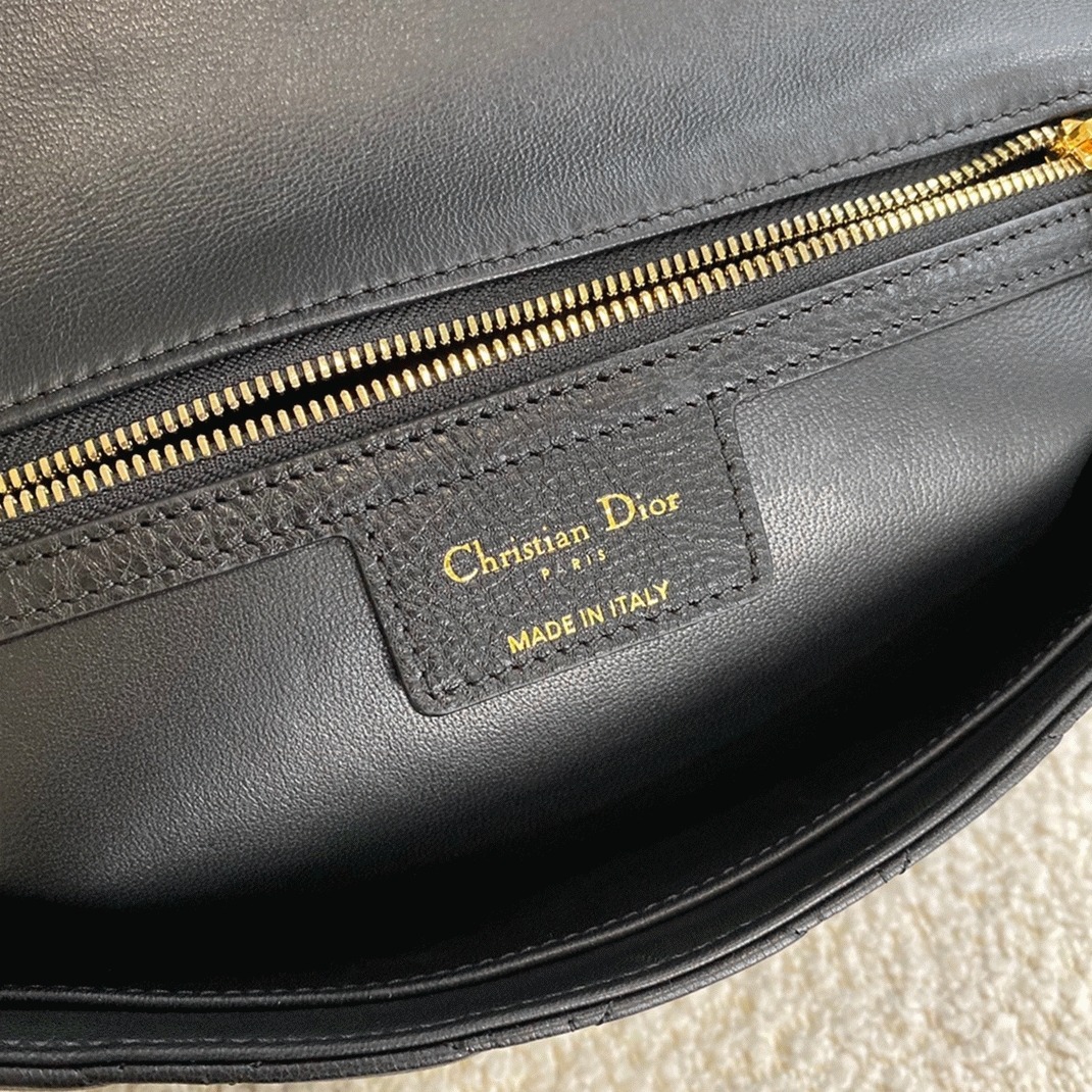 Dior Caro Large Bag Fake in Black