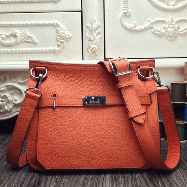 Orange replica Hermes Jypsiere 31cm handbag