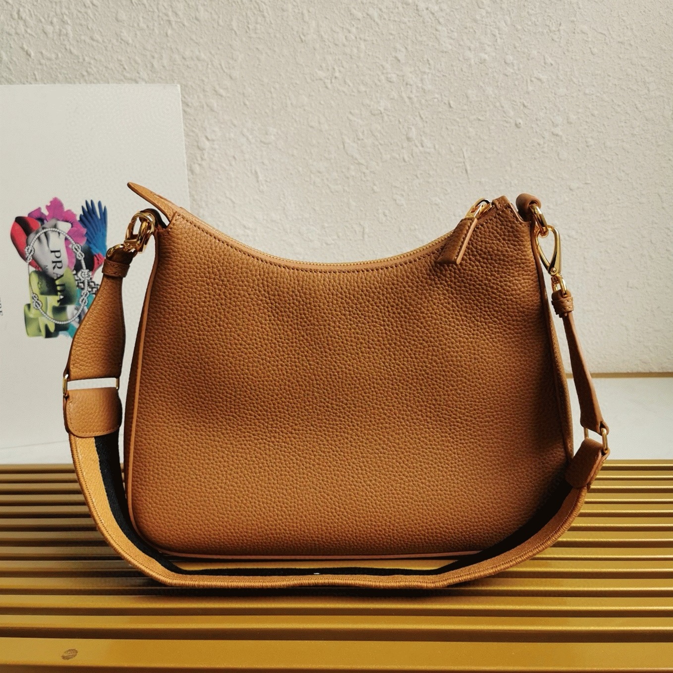 Designer Prada Shoulder Bag Replica in Brown