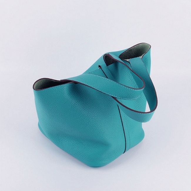 Turquoise replica Hermes Picotin Lock handbag