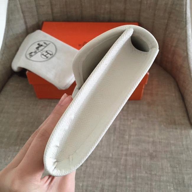 White fake Hermes Jige Elan clutch bag