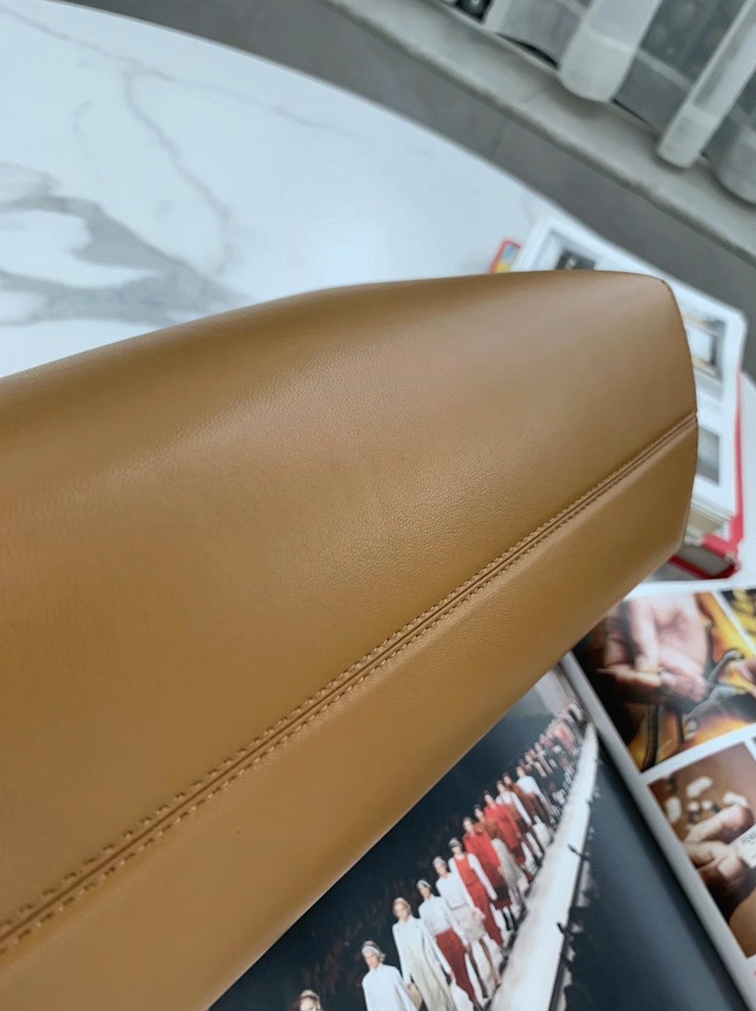 Top Quality Replica Fendi First Medium Bag In Brown Nappa Leather