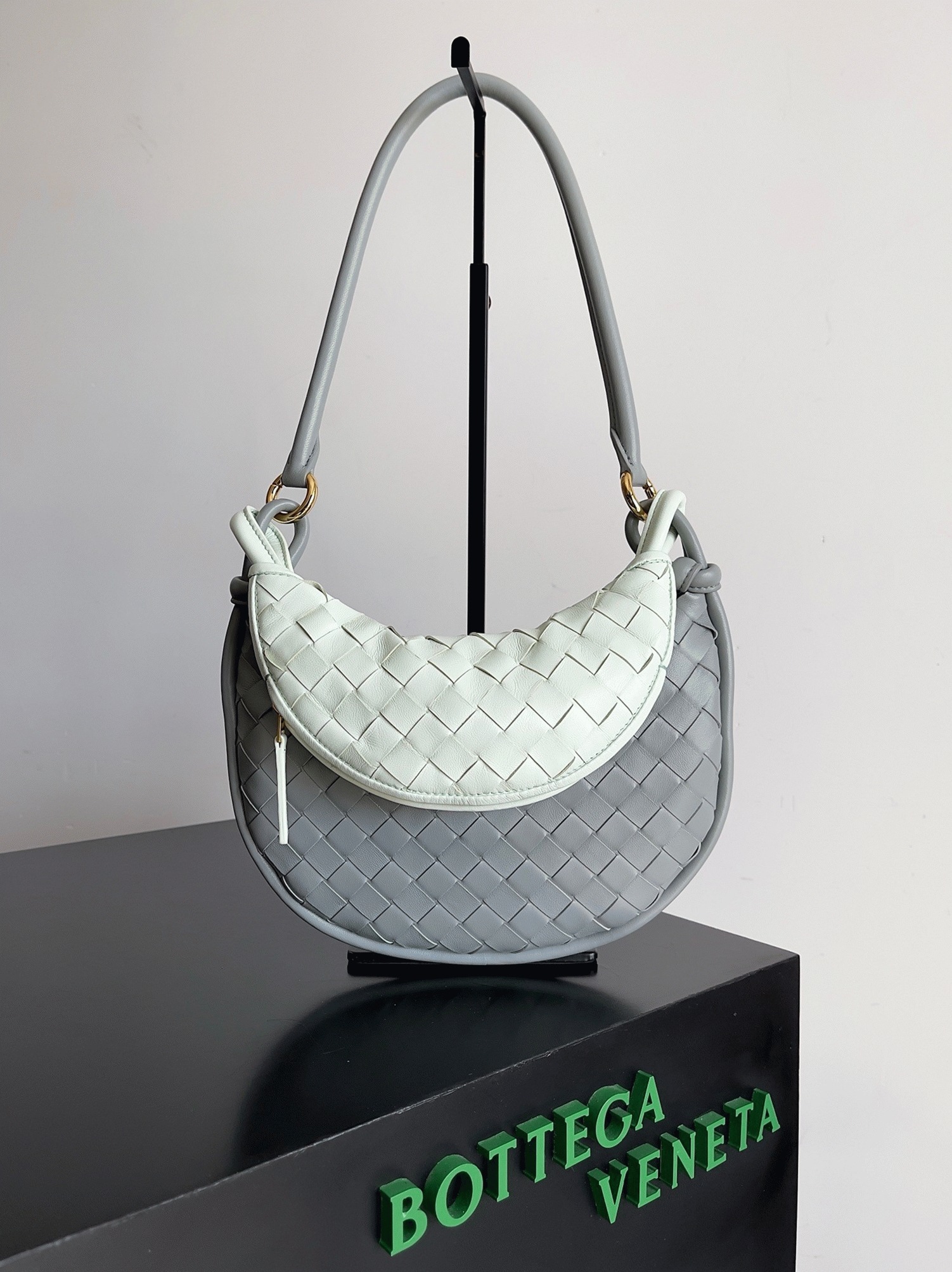 Replica Bottega Veneta Gemelli Small Bag Grey/Glacier