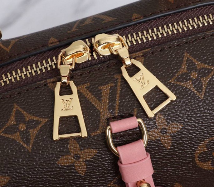 Louis Vuitton Monogram Canvas Petite Malle Souple Handbag In Peche