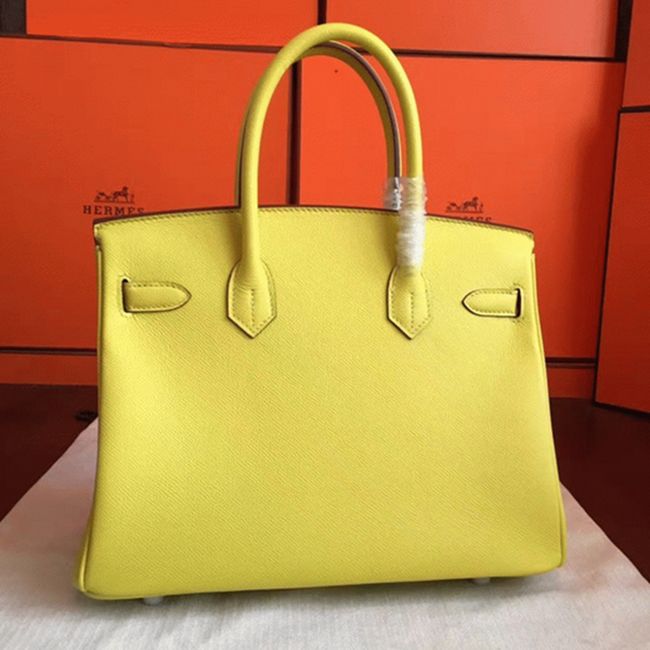 Superior Quality Hermes Birkin 30cm Soufre Replica Bag