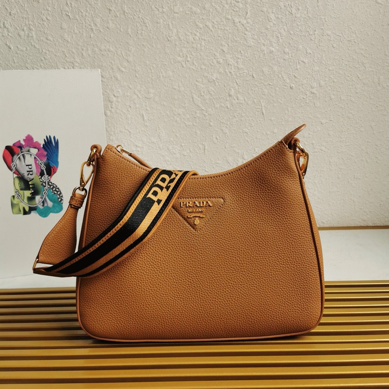 Designer Prada Shoulder Bag Replica in Brown