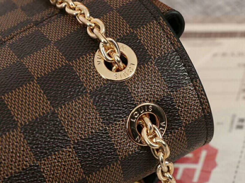 Louis Vuitton Damier Ebene Canvas Vavin PM Bag In Black