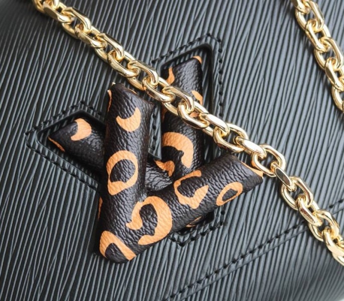 Louis Vuitton Epi Leather Jungle Edition Twist MM Bag In Black