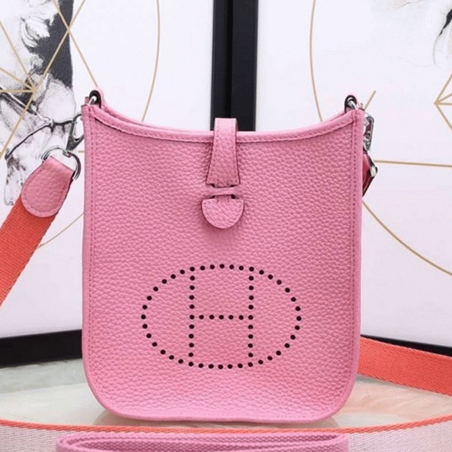 Pink Evelyne II TPM Messenger Bag Knockoff AAA Hermes Mini Bag