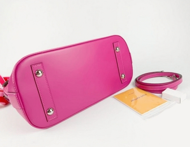 Louis Vuitton Epi Leather Alma PM Handbag In Pondichery Pink With Jacquard Strap