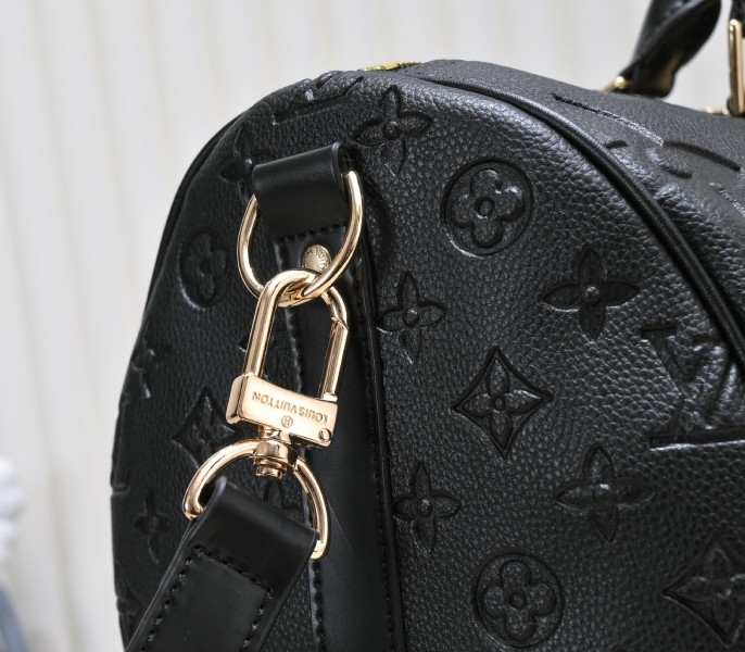 LV Monogram Empreinte Keepall Bandouliere 45 In Black