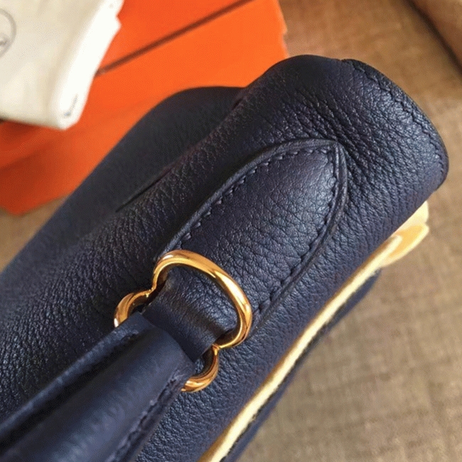 Sapphire Clemence Replica Hermes Kelly Retourne 32cm Deluxe Handbag