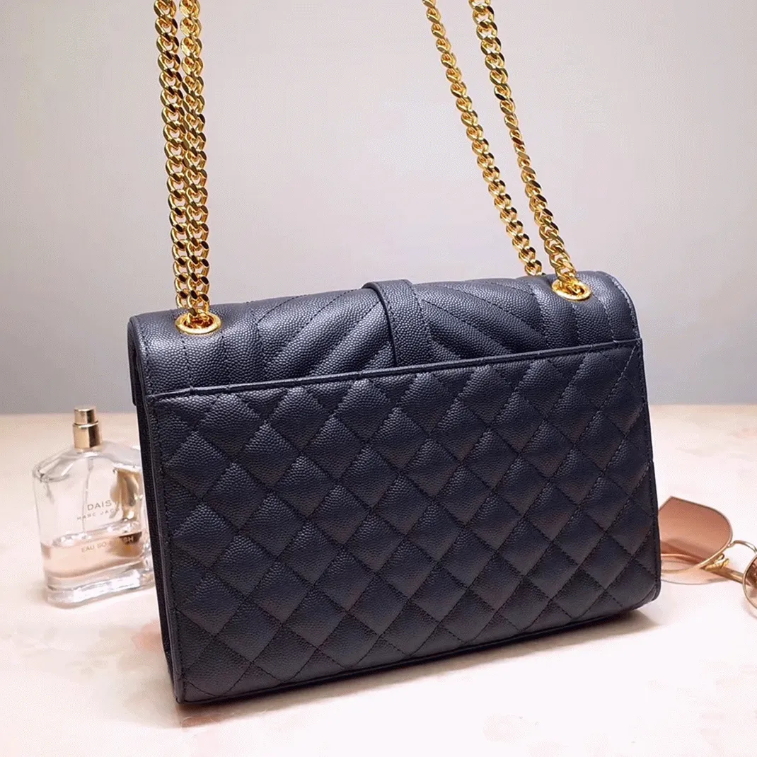 Fake Saint Laurent Envelope Medium Bag Navy