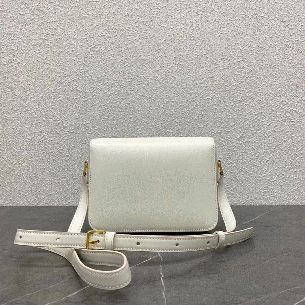 Top Quality Fake Celine Triomphe Teen Bag In White