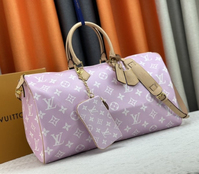 Louis Vuitton Speedy P9 Bandouliere 50 Bag In Light Hot Pink