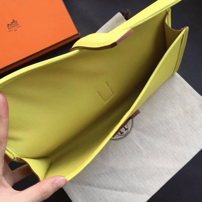 Soufre knockoff Hermes Jige Elan clutch bag