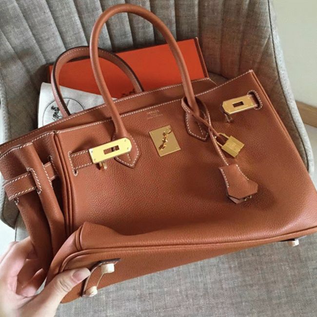 Gold Hermes Birkin 30cm High-End Designer Fake