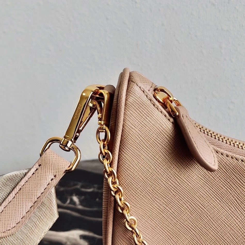 Prada Re-Edition Shoulder Bag Replica in Beige
