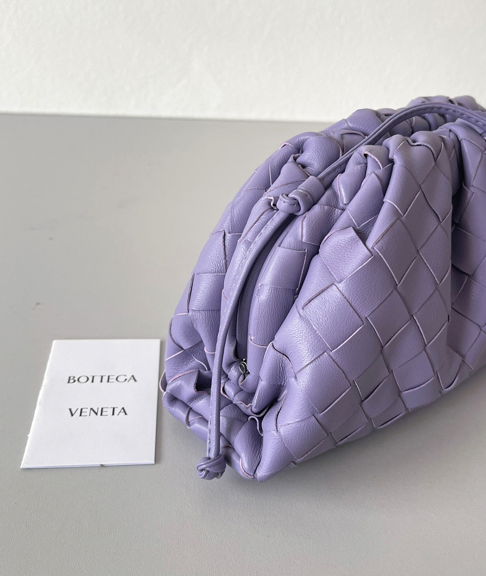 Knockoff Bottega Veneta Mini Pouch with Strap Wisteria